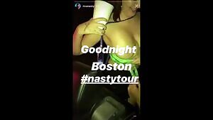 Rico Nasty signing big titties