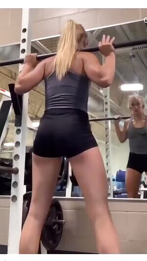 ISU gym cutie with a booty