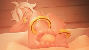 Majin Android 21 footjob