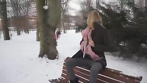 Fabulous blonde reveals her amazing breasts