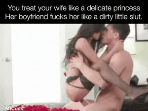 Cucked Brunette Caption Cuckold Hardcore