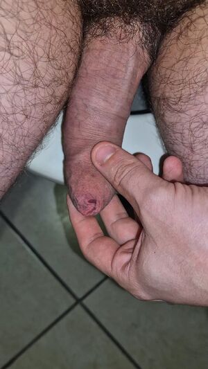 Gay Foreskin Play Bathroom Cock Precum