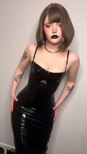 Shiny Clothes Dress Latex Rubber