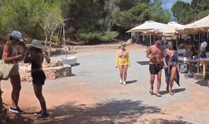 Public Flashing Ass Babe Blonde Boobs