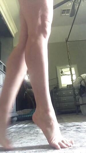 I love feet in motion and up on toes