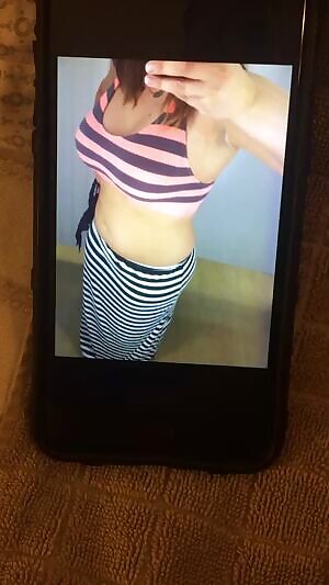 Blasting my wife’s bra.