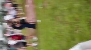 Horny couple at carnival