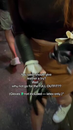 Leather Leggings Latex Gloves Public r/CaughtPublic
