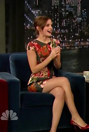 Emma Watson knows how hard her legs make us.