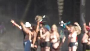 Stella Panther girls lined up at HellFest 2017