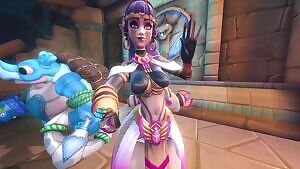 Showcase of jiggle physics on High Priestess Ying