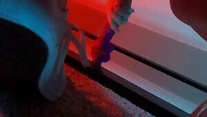 Lubing up before I mount it.