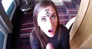 Couple almost caught in hotel hall