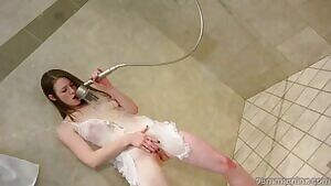 Cumming in the shower