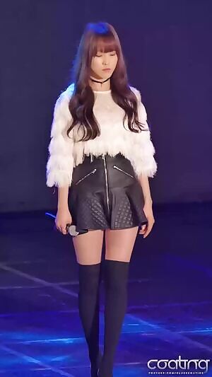 Gfriend Yuju in thigh high socks and heels!