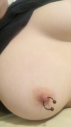 How much do you think my big at pierced titties weigh?