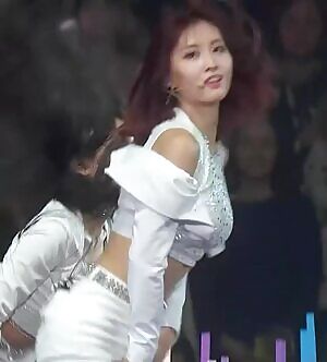 Twice Momo's tummy..
