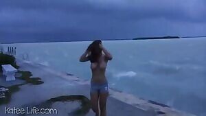 Tremendous teasing in tropical typhoon