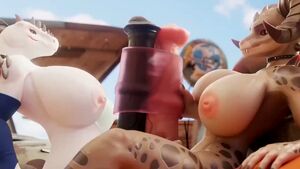 Monster Girls 3D Animation Big Dick