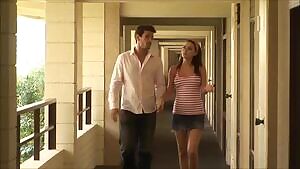 Horny Blonde Caught Watching Her Neighbors' Private Sex-Tape