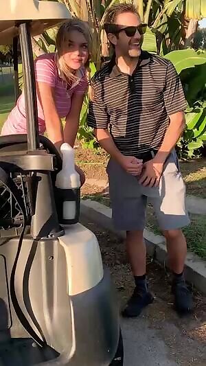 18 years old Gabbie golf cart sex