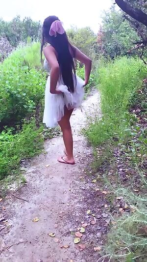 we kept hearing voices at the trails but i still wanted to show some skin