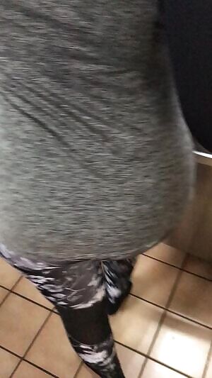 35 hubby checking out his favorite part of me...my booty!