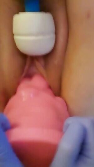 XXL Mr. Hankey dildo leaves my slack pussy gaping