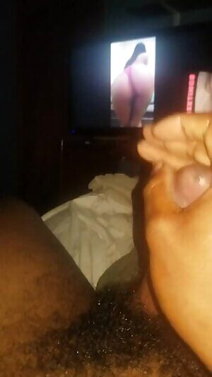 Exhausted cock edging