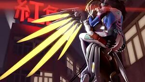 Mercy giving D.Va her full support