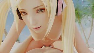 Chloe on the beach