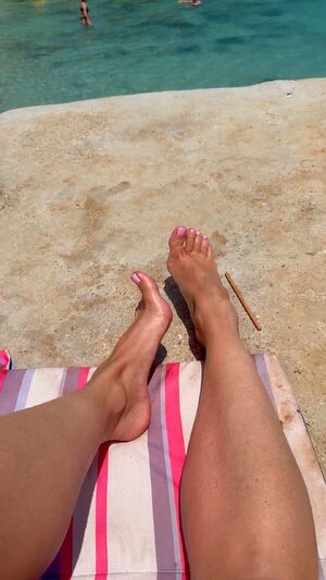 Crossed Legs Dirty Feet Soles Toes
