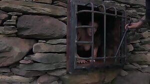 She’ll spend the night like this for biting her cage mate