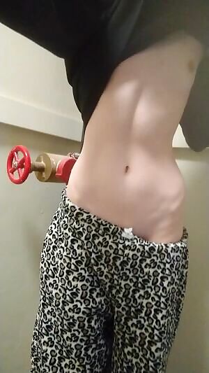 Held the moan with my sweatshirt but still got caught in the staircase while getting the mail 🥴