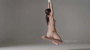 Magdalena nude anti gravity yoga -