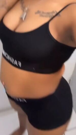 No Face Ebony Panties Pierced Piercing