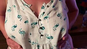 My husband likes when I lick my tits. Do you like it?