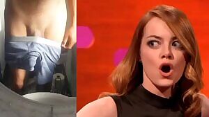 Emma Stone is amazed by my hard cock