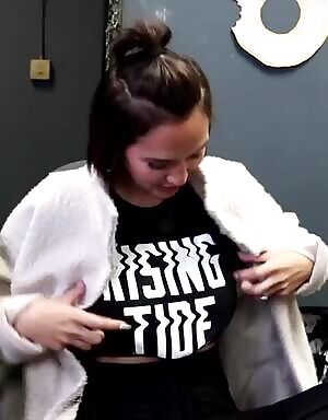 Geo Grabbing Her Boobs