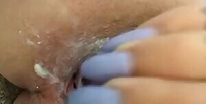 Using my toy or a orgasm on the work floor