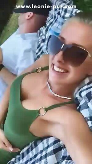 Fingering her tight hole in a tight dress