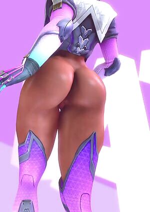 Sombra's Phat Ass Jiggling When She Walks