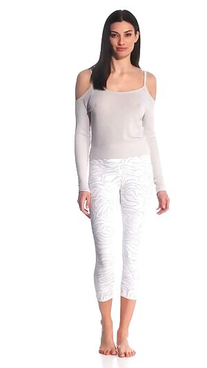 When it's cold in the yoga pants modelling studio