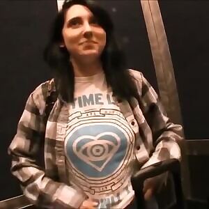 She's not afraid to show her perfect boobs in public