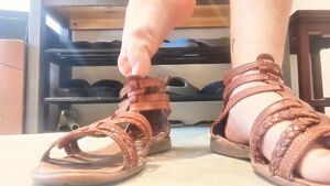 Giantess IRL Feet Non-nude Sandals Shoes