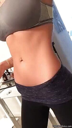 Showing off her new gear