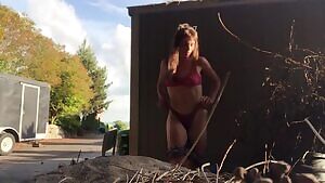 See me strip down to nothing but my cat ears and masturbate in public. $20 for 5.5 minute video for you to keep! also