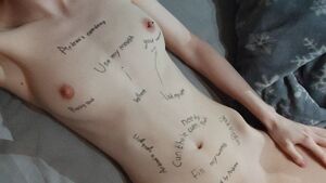 Bodywriting Amateur Fansly Humiliation Lesbian