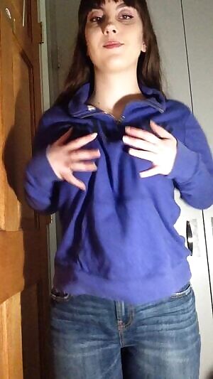 What's under my sweatshirt and jeans 😋