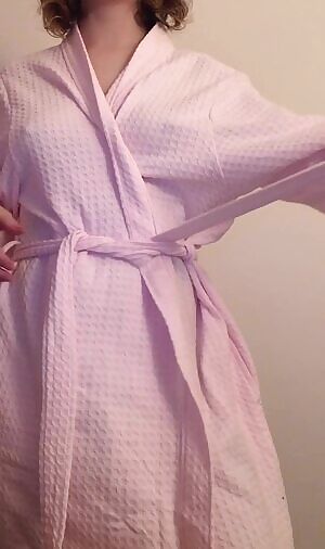 Oops, my robe slipped off
